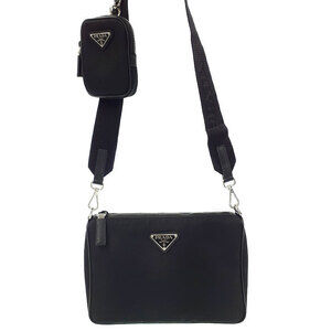 Prada ReNylon shoulder Crossbody Messenger black